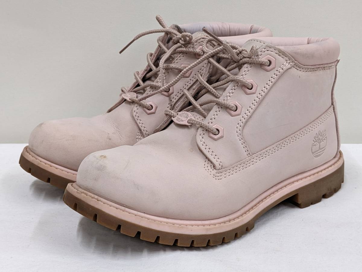 Timberland/ティンバーランド/ネリー チャッカ ダブル ウォータープルーフ ブーツ/4ホールブーツ/ピンク/SIZE 23.5_画像1