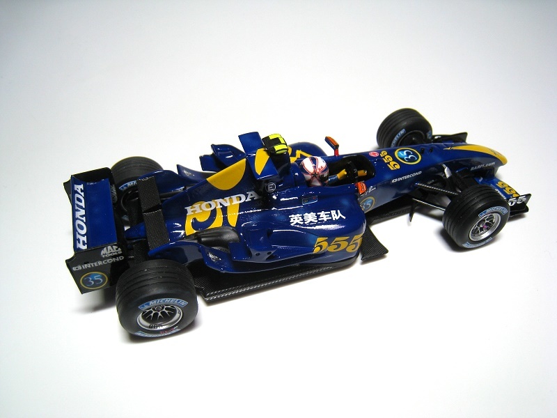 1/43BARホンダ006アンソニーデビッドソン2004年中国GP上海金曜フリー走行限定555カラー仕様　佐藤琢磨J.バトン_画像4