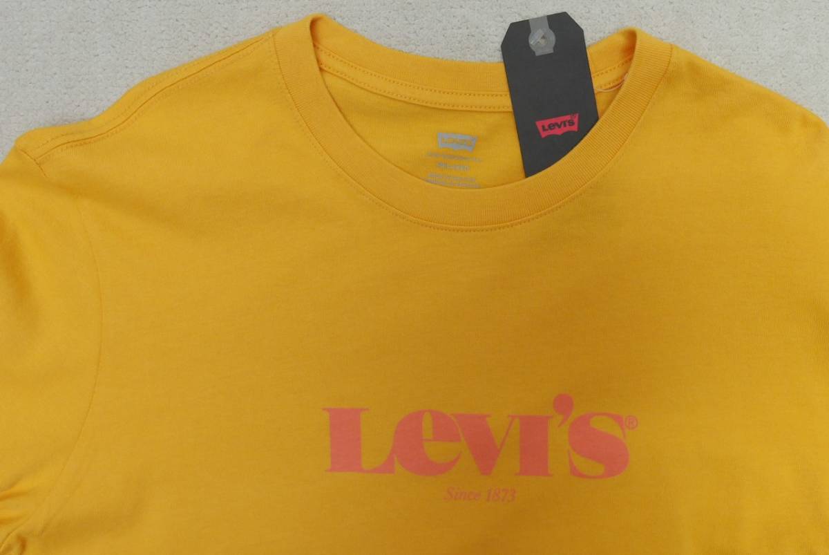 新品リーバイス16139-0051 Lサイズ リラックスフィット ロングスリーブ Tシャツ オレンジ・イエロー 長Ｔ ロンＴ シャツ カットソー ロゴの画像2