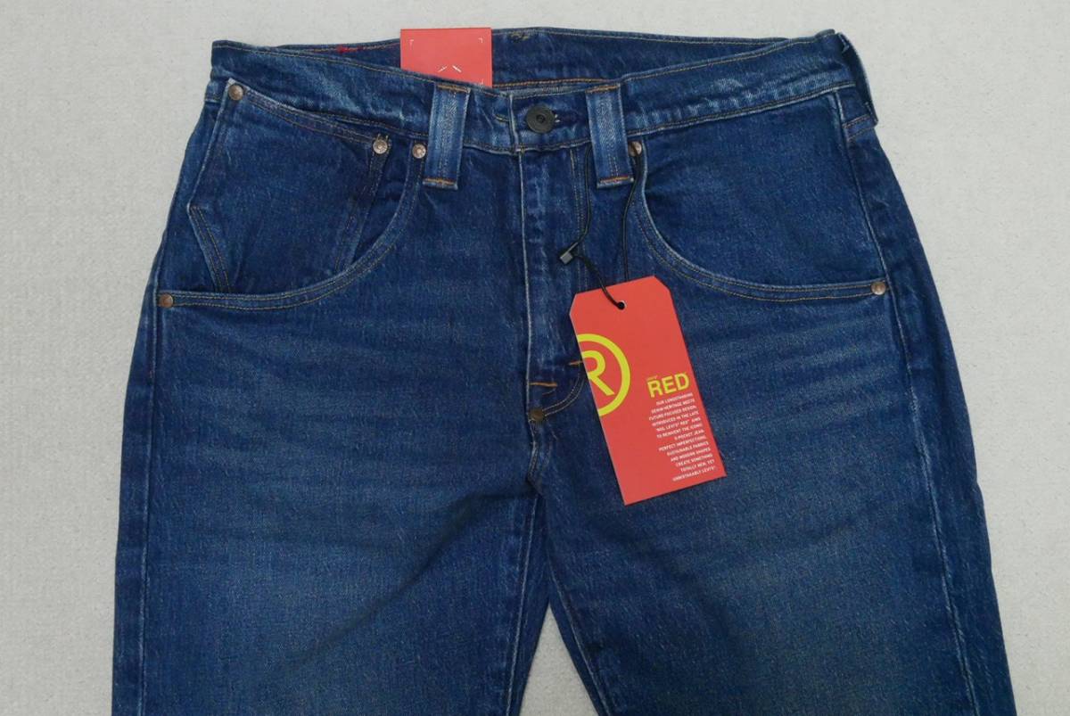 新品リーバイスA2687-0001 W32 Levi's Red LR 502 テーパー MISSISSIPPI RIVER BLUE インディゴ・ダークユーズド ストレッチデニム_画像2