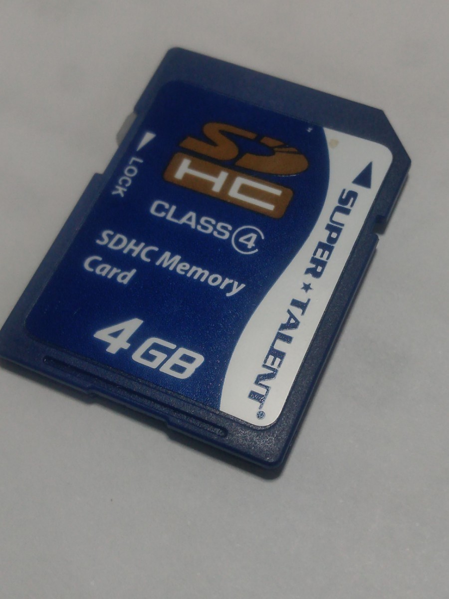 中古 動作確認済み フォーマット 初期化済み スーパープラネット SDHC SDカード4GB 1枚_画像1