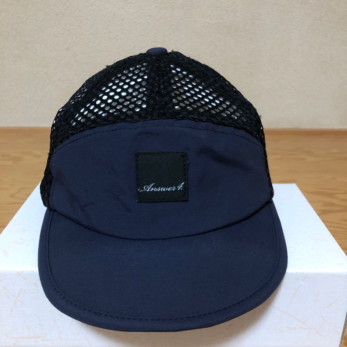 Answer4 Jet Cap ランニングキャップ ネイビー CAP メッシュ_画像1