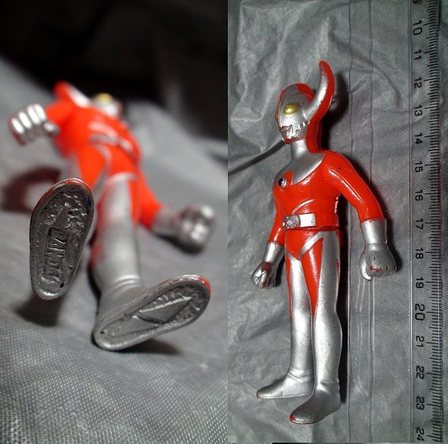  Ultraman Taro ① месяц 43 подлинная вещь Bandai монстр герой Mini sofvi кукла Ultra. .1985 год [ осмотр мак King Zaurus takatok
