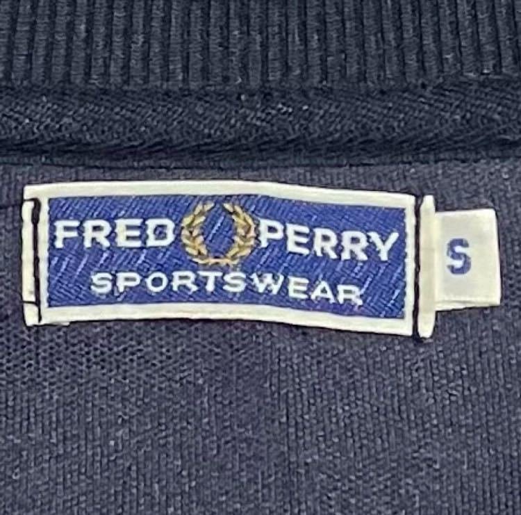 【希少】FRED PERRY　フレッドペリー　トラックジャケット　月桂樹ロゴ　刺繍ロゴ　ユニセックス　ラグランスリーブ　80s　VINTAGE　 J5342