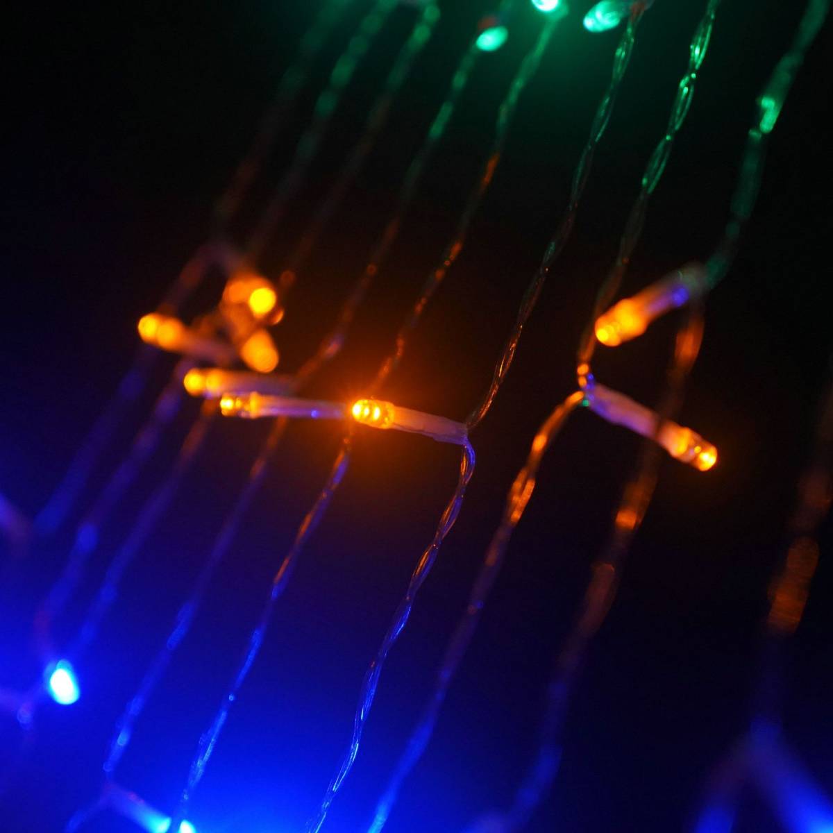LEDイルミ 星型 ナイアガラ LEDイルミネーション 飾り付け 8種点灯モード カーテンライト つらら 照明装飾 クリスマス 彩色_画像5