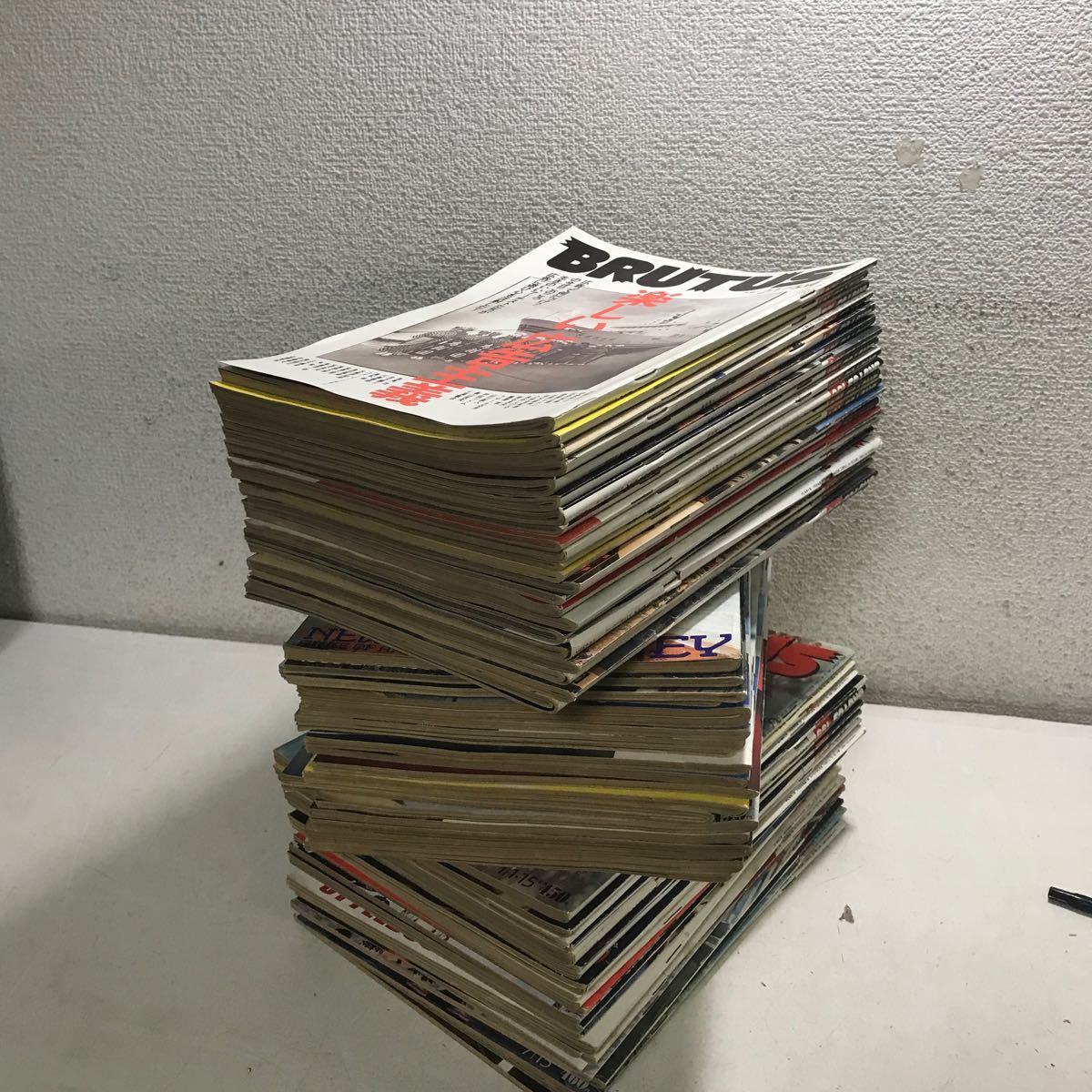 V00▲ BRUTUS ブルータス　64冊セット　不揃い　1987年〜89年発行　no.150〜209 マガジンハウス　送料無料 ▲231209 希少本