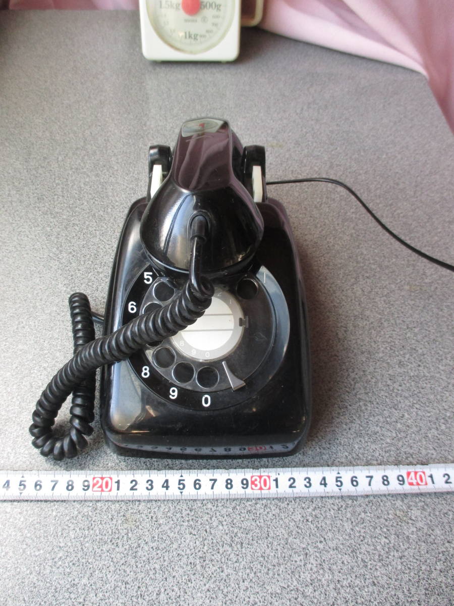  telephone machine black telephone retro telephone machine telephone operation not yet verification because of junk as exhibition secondhand goods that .........! telephone machine 