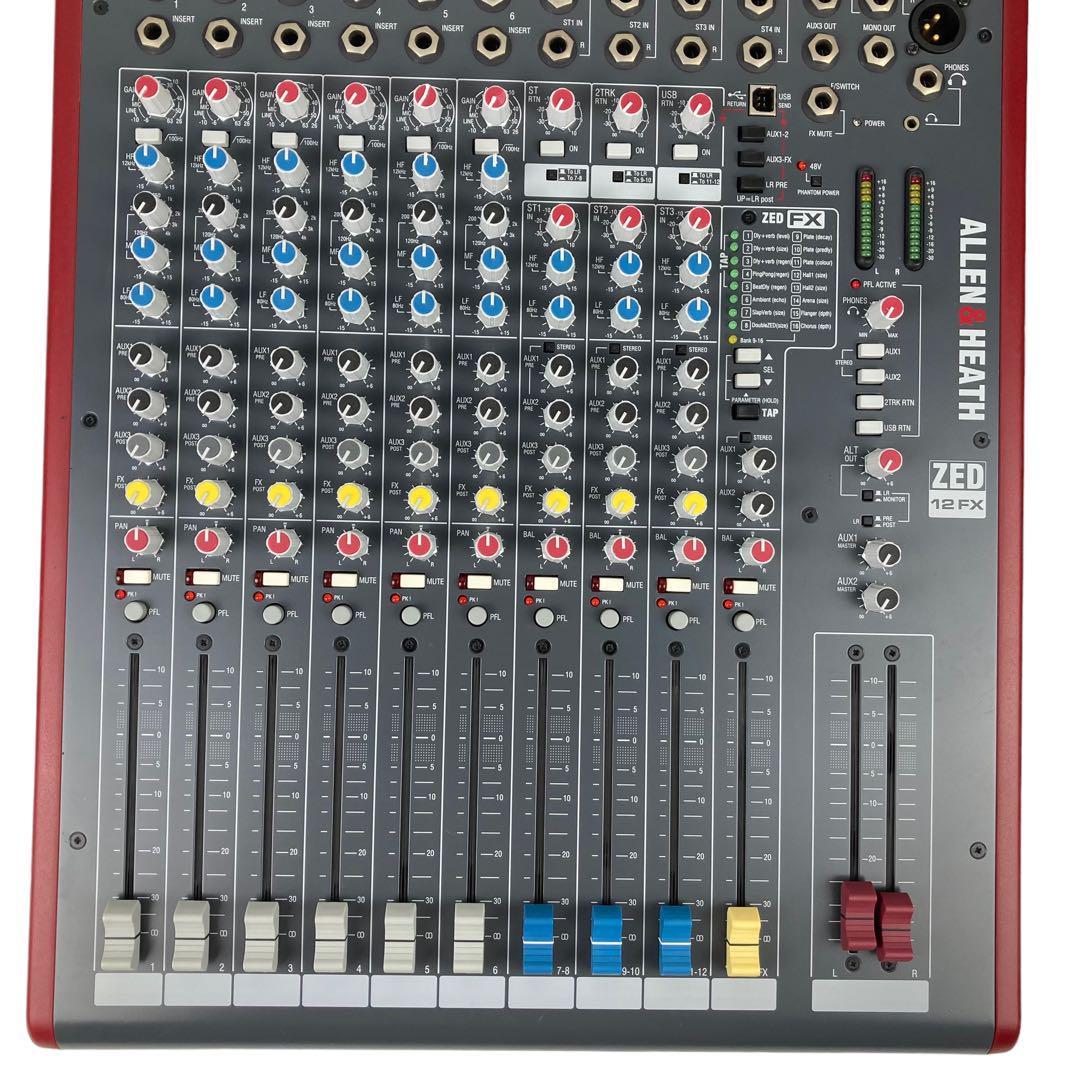 【希少/動作品/定価10万円】ALLEN&HEATH ZED-12FX 多機能ミキサー 音響　オーディオ　イギリス　アレン＆ヒース_画像5