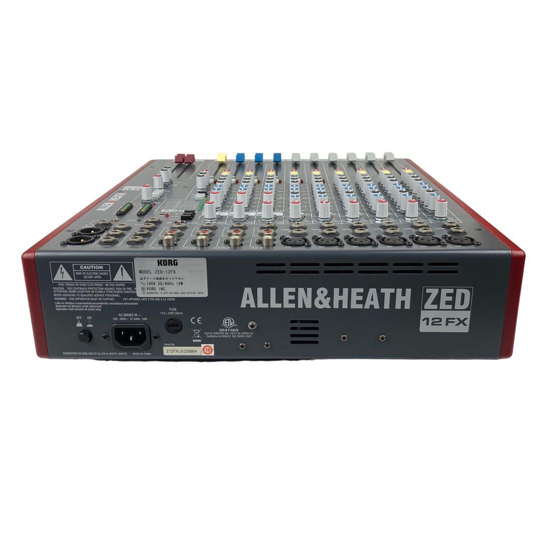 【希少/動作品/定価10万円】ALLEN&HEATH ZED-12FX 多機能ミキサー 音響　オーディオ　イギリス　アレン＆ヒース_画像9