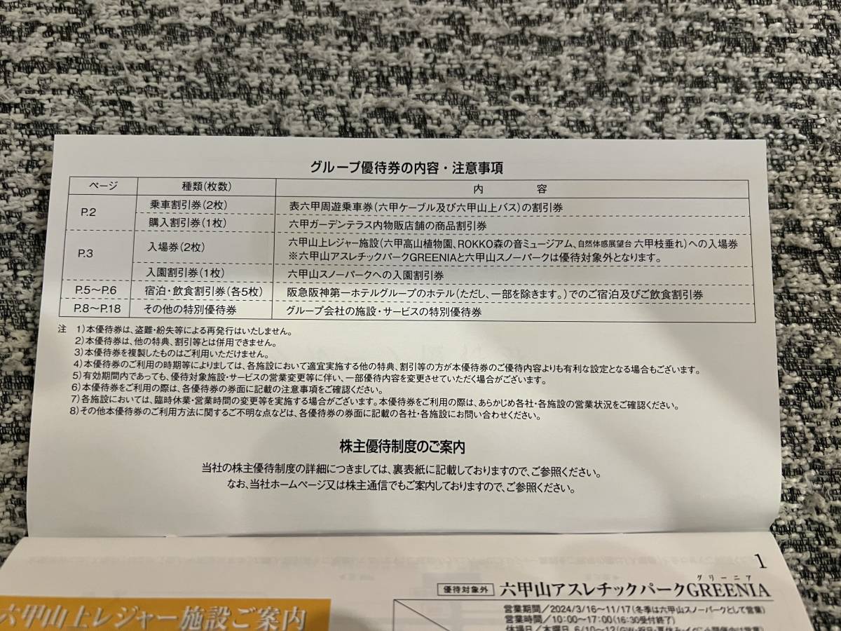 阪急阪神HD株主グループ優待券冊子1冊　数量2_画像2