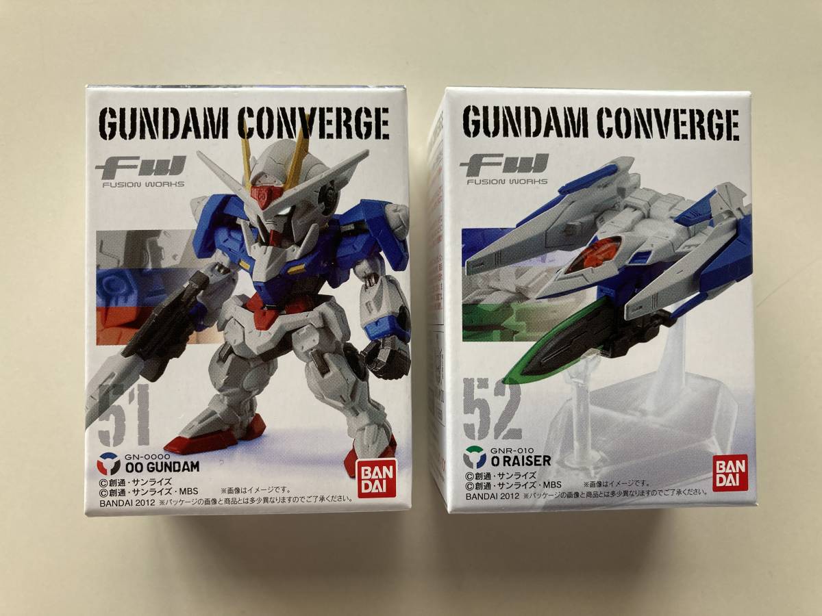 FW GUNDAM CONVERGE ガンダム コンバージ 51 ダブルオーガンダム 52 オーライザー 未開封_画像1