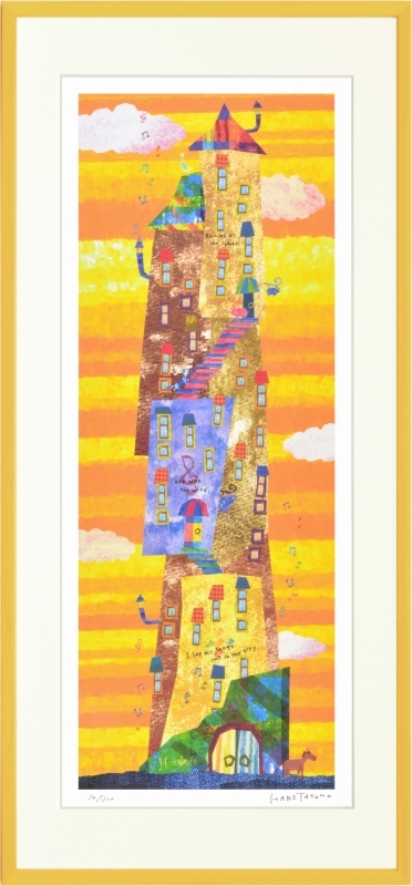 Картина Сикли рамка Рисунок « Башня нот» 720x330mm