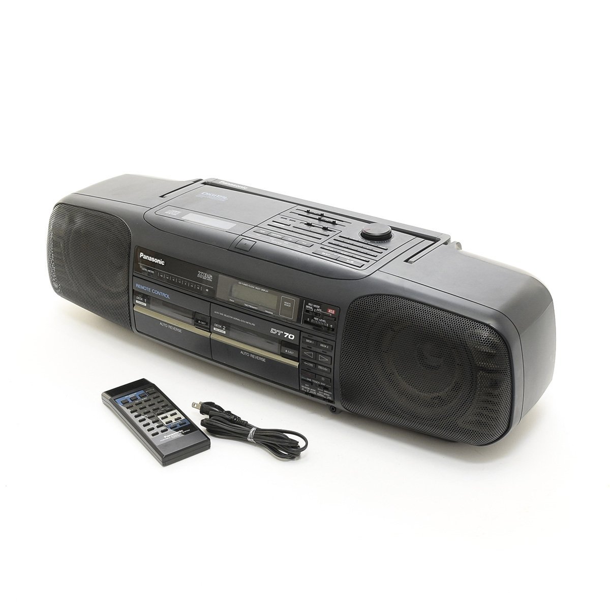 ▽497006 Panasonic CDラジオ バブルラジカセ RX-DT70 ダブルカセット
