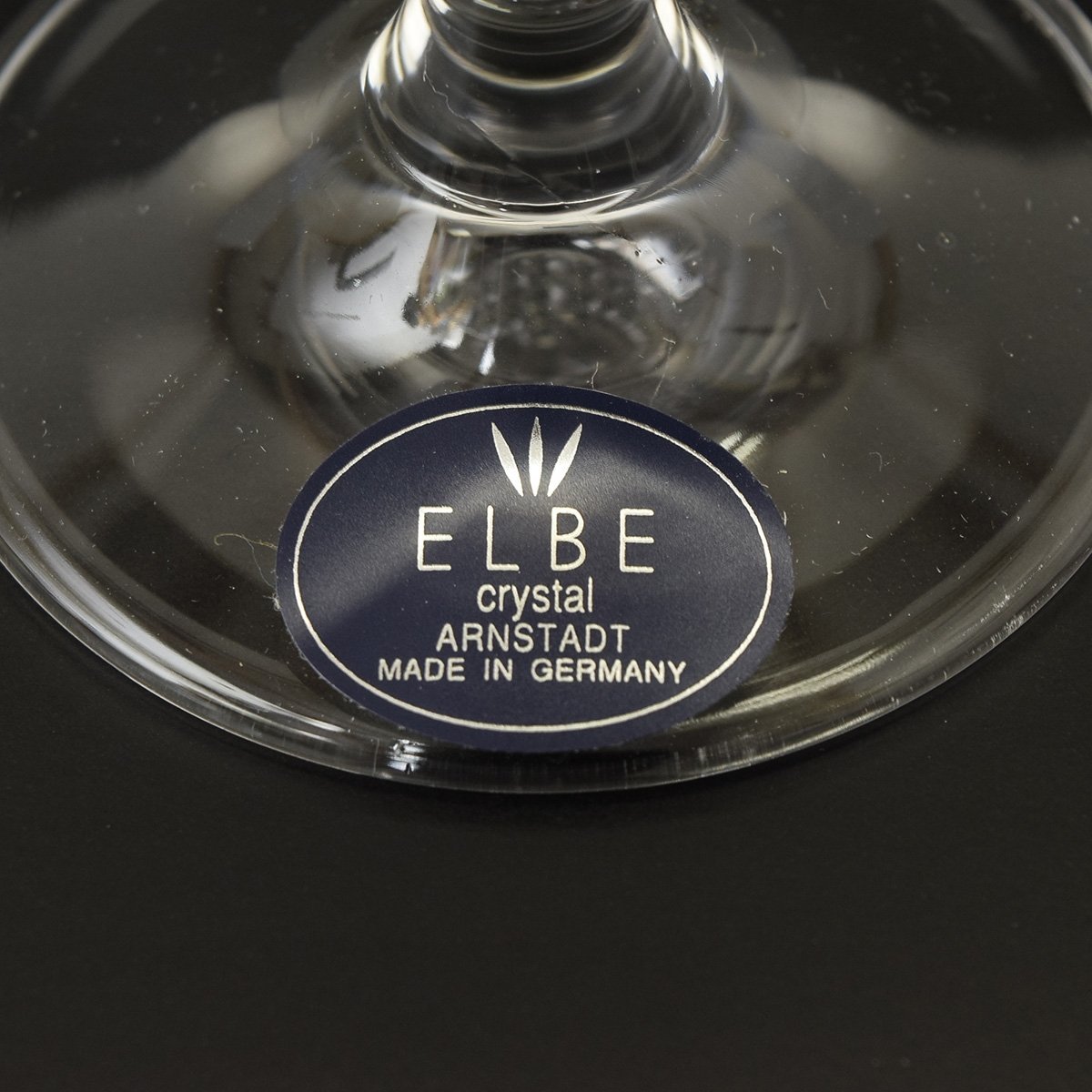 ◎499052 未使用品 ELBE エルベクリスタル グラヴィールカット ワイングラス ペア 箱入の画像3
