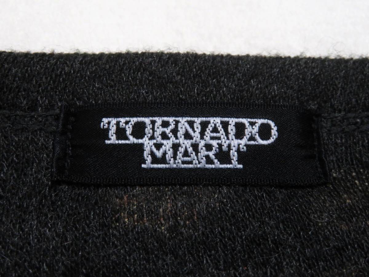 TORNADOMART トルネードマート ハイゲージニット 花柄カットソー ロングスリーブTシャツ 長袖 メンズトップス 裏地ソフト起毛 秋冬物_画像4