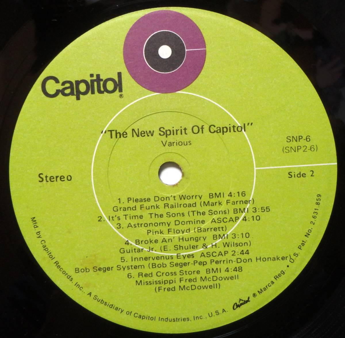 【VPS214】V.A.「The New Spirit Of Capitol」, 70 US Original/Compilation　★ブルース・ロック/サイケ/カントリー・ロック_画像6