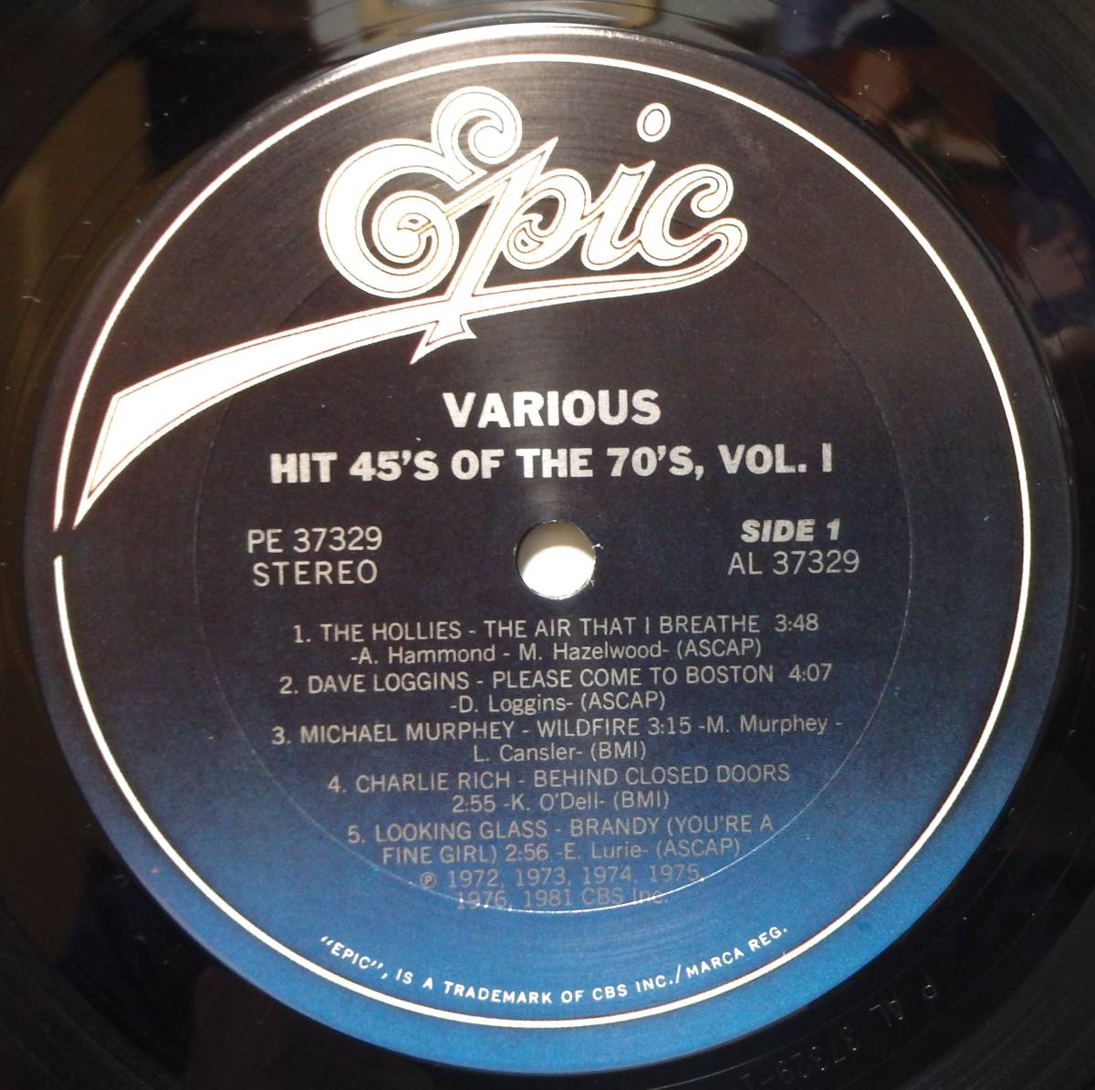 【VPS180】V.A.「Hit 45’s The 70’s, Vol.Ⅰ/Vol.Ⅱ」(LP2枚セット), 81 US Comp. ★ポップス/ポップ・ロック/ハード・ロック/ソウル_画像5