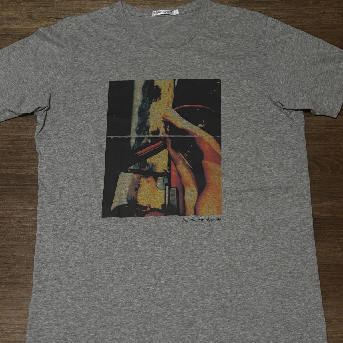 ◎(ユニクロ) ヴィンセント・ギャロ No One Can Stop M Tシャツ UT Vincent Gallo T-shirt_画像1