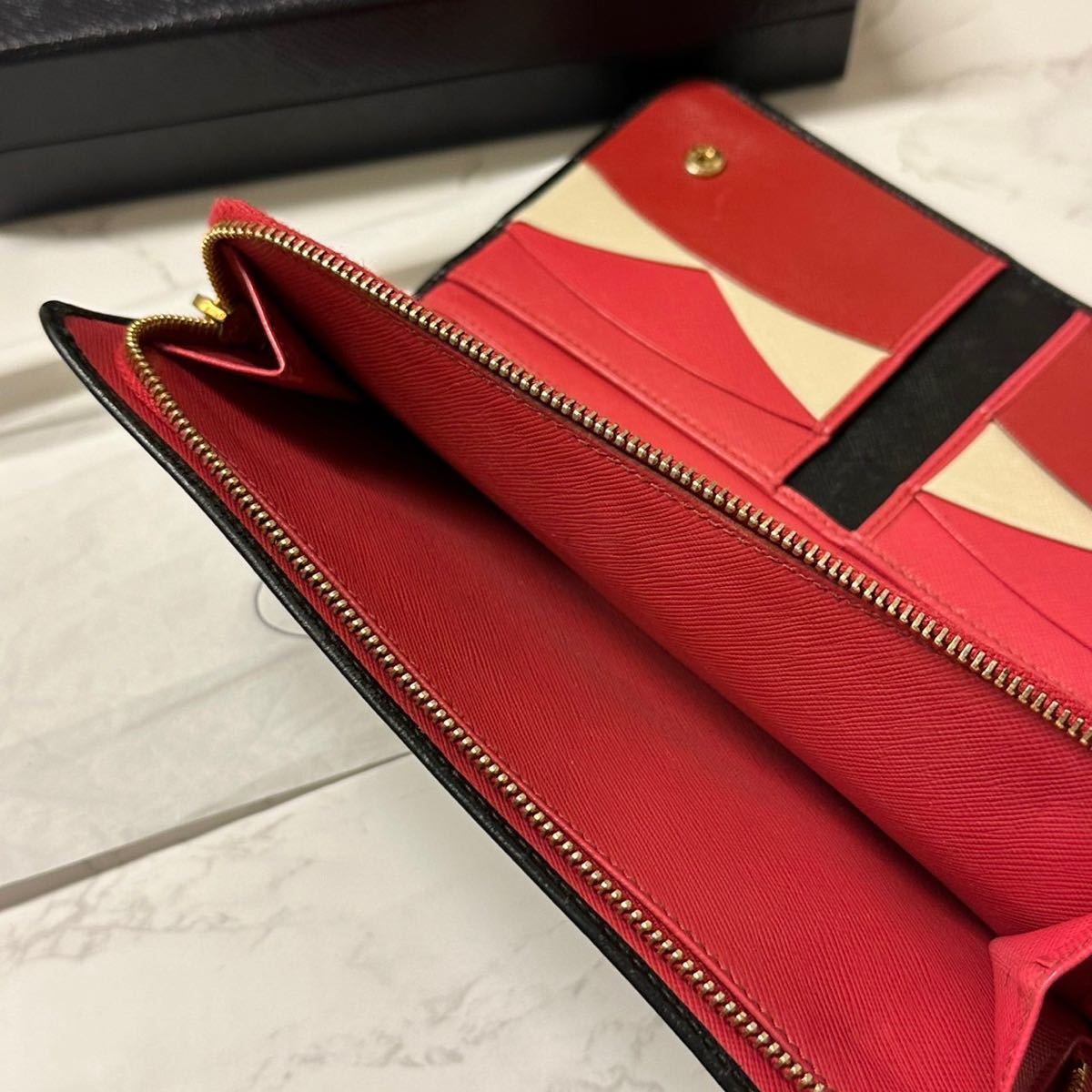 プラダ PRADA 財布 長財布 バイカラー レディース|Yahoo!フリマ プラダ PRADA 財布 長財布 バイカラー レディース|Yahoo!フリマ