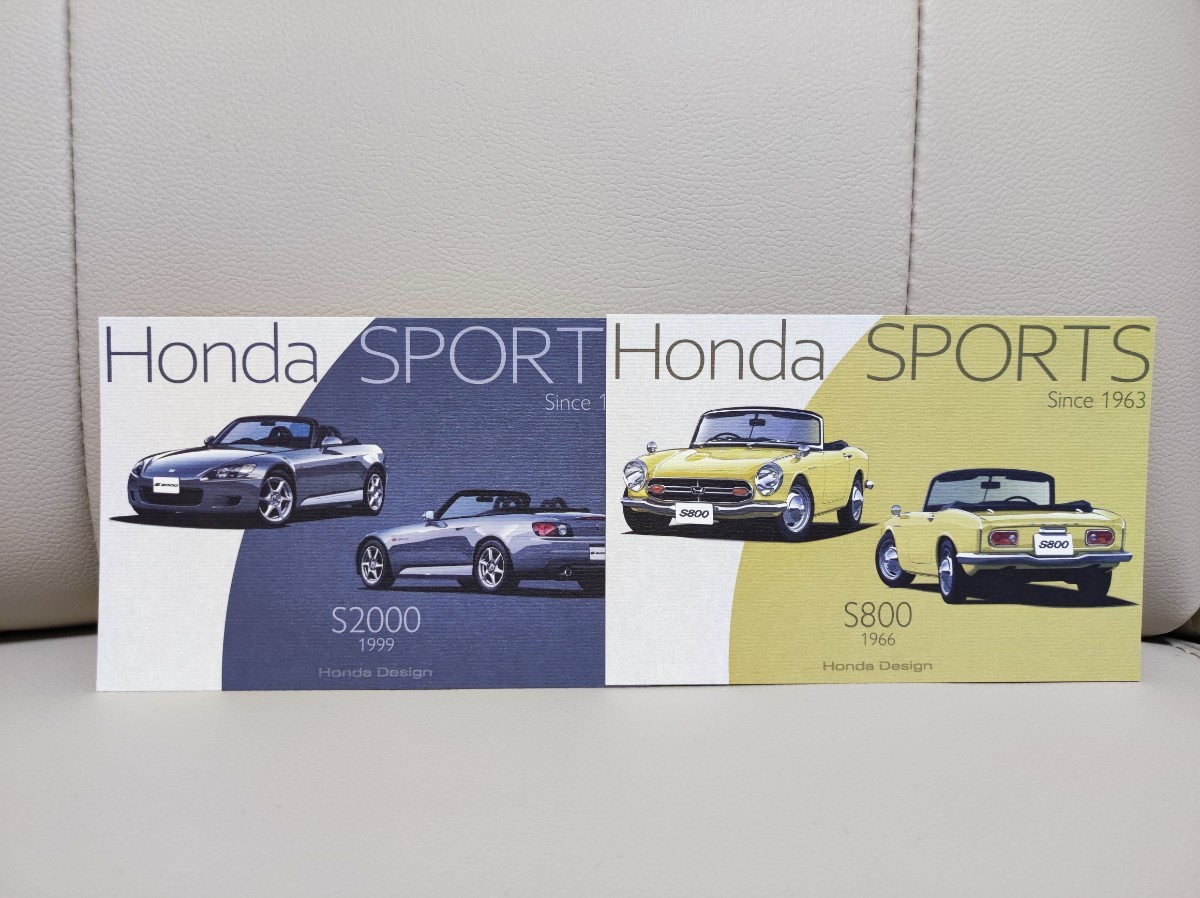 2023 ジャパンモビリティショー モーターショー ノベルティ　ホンダ　HONDA　ポストカード 5枚　ホンダスポーツ S660 S2000 S800 S600 S500_画像3
