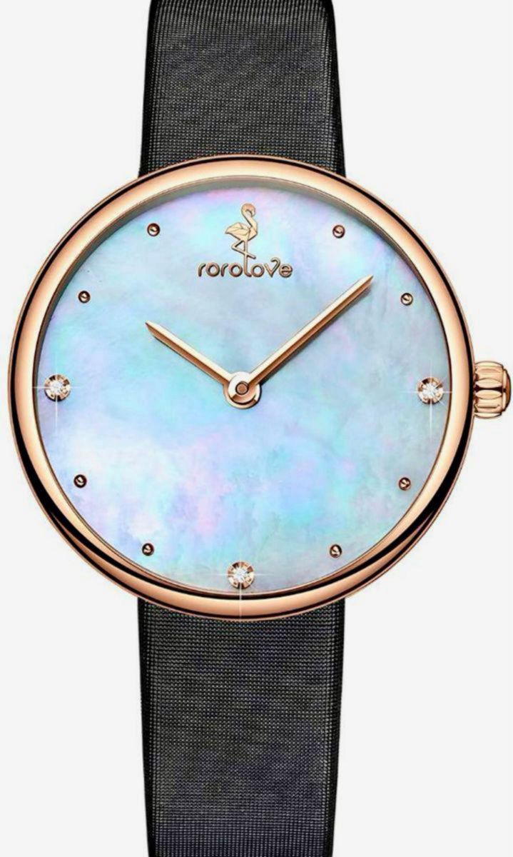 rorolove レディース腕時計 ダイヤモンド シェル文字盤