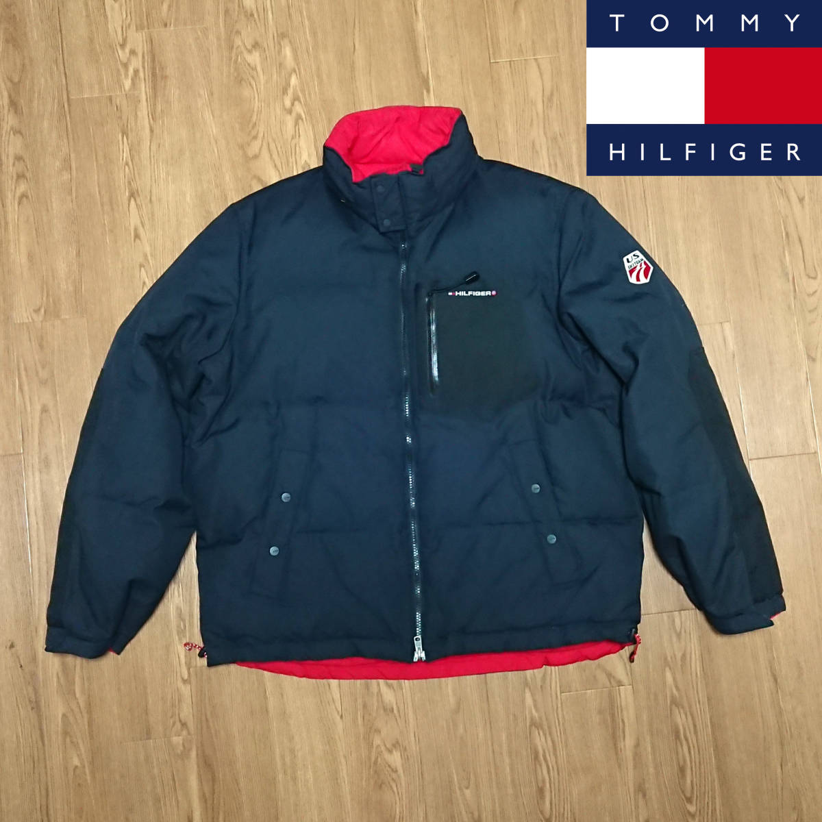 TOMMY　HILFIGER　トミーヒルフィガー　リバーシブル　ダウンジャケット_画像1