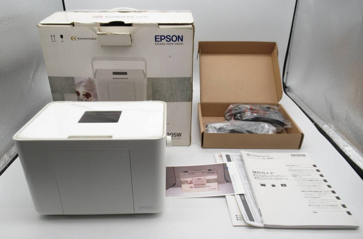 EPSON エプソン カラリオ ミー E-330SW コンパクトプリンター 2010年製☆動作確認済 年賀状・写真印刷等に★h1209938_画像1