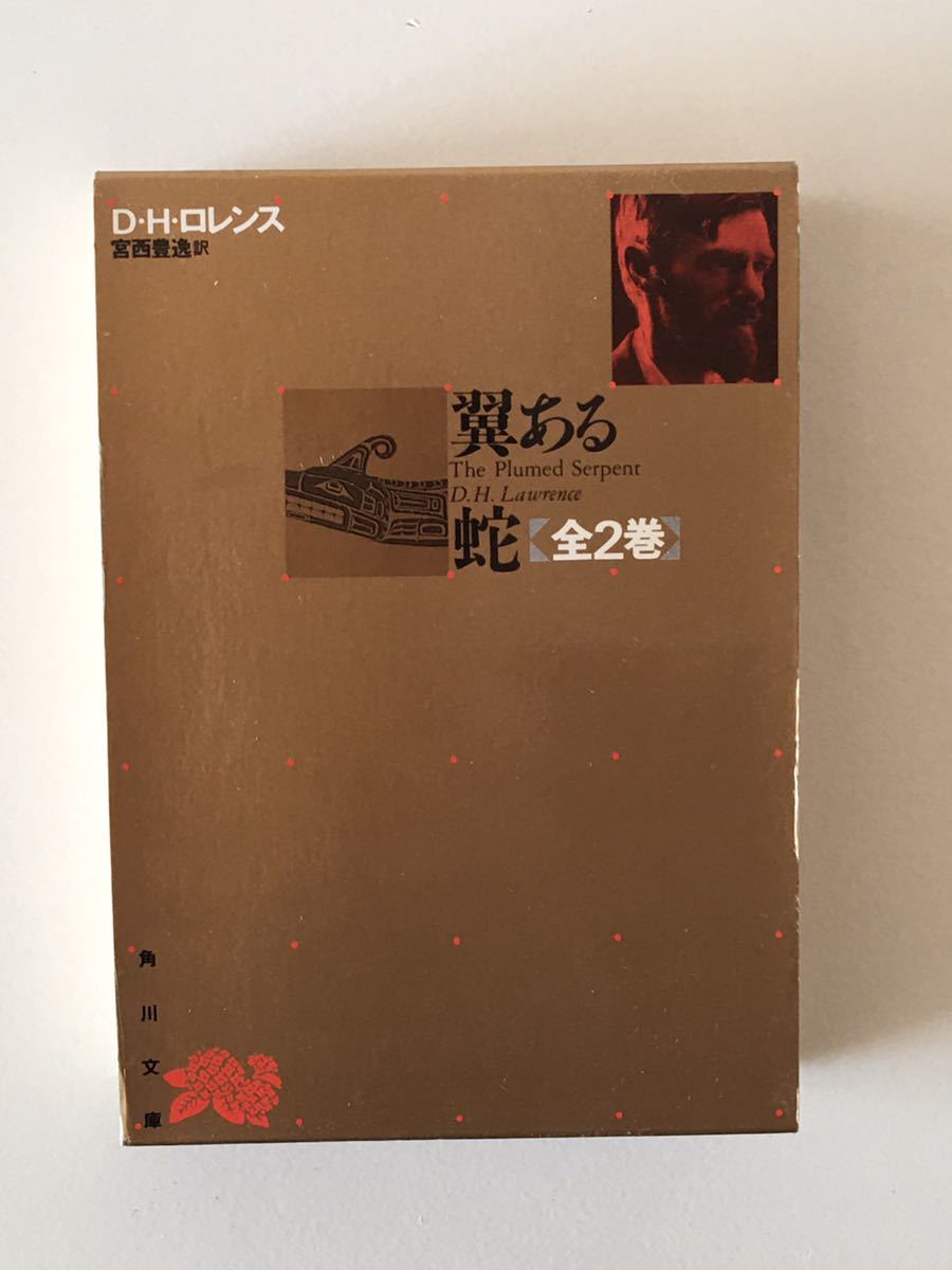 【送料無料】D.H.ロレンス　宮西豊逸約　翼ある蛇　全2巻　角川文庫　_画像1