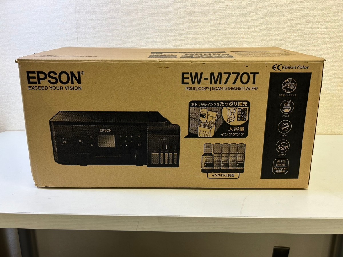 EPSON エプソン EW-M770T A4インクジェットプリンター 複合機 エコタンク搭載　通電OK　動作品_画像1