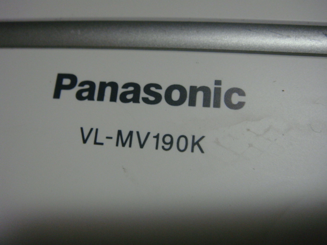 VL-MV190K Panasonic パナソニック テレビドアホン 親機 送料無料 スピード発送 即決 不良品返金保証 純正 C4524_画像3