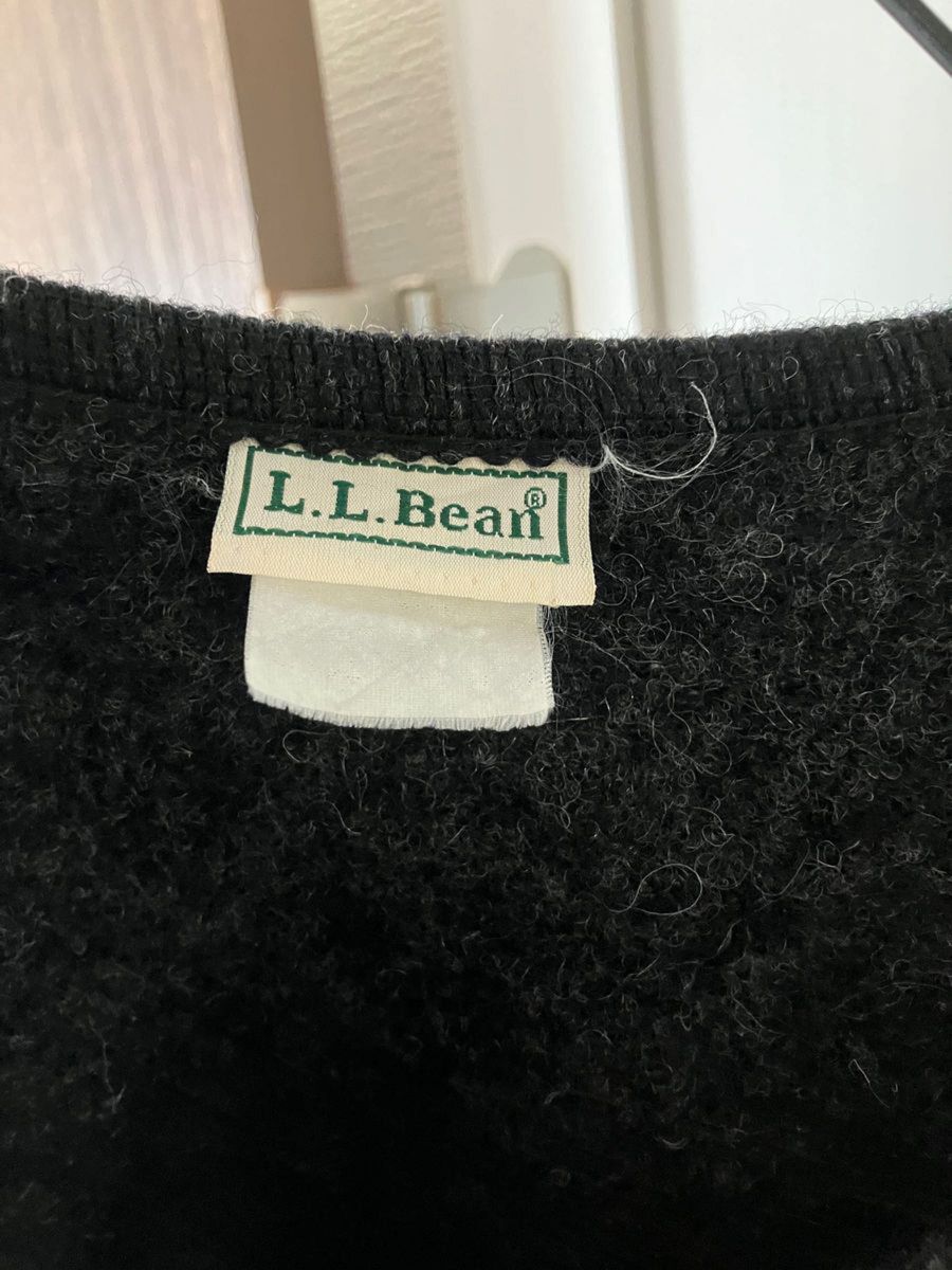 80s L.L.Bean エルエルビーン ブランケット カーディガン コンチョボタン モヘアカーディガン オーストラリア製