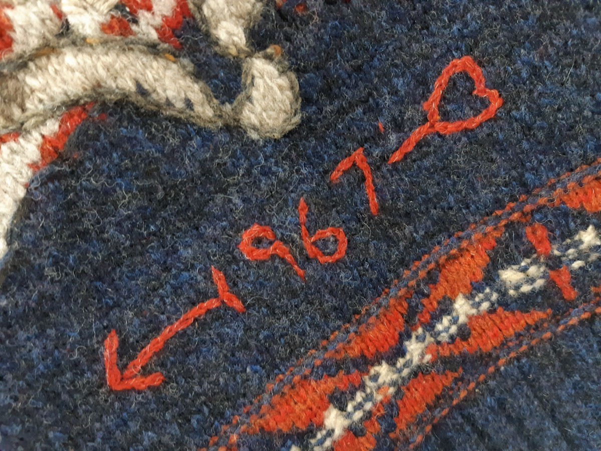 SALE！売り切り！RALPH LAUREN EAGLE SHAWL KNIT ラルフローレン ショールカラー 鷹 ニット セーター RRL 鷲 羊毛 カシミヤ_画像6