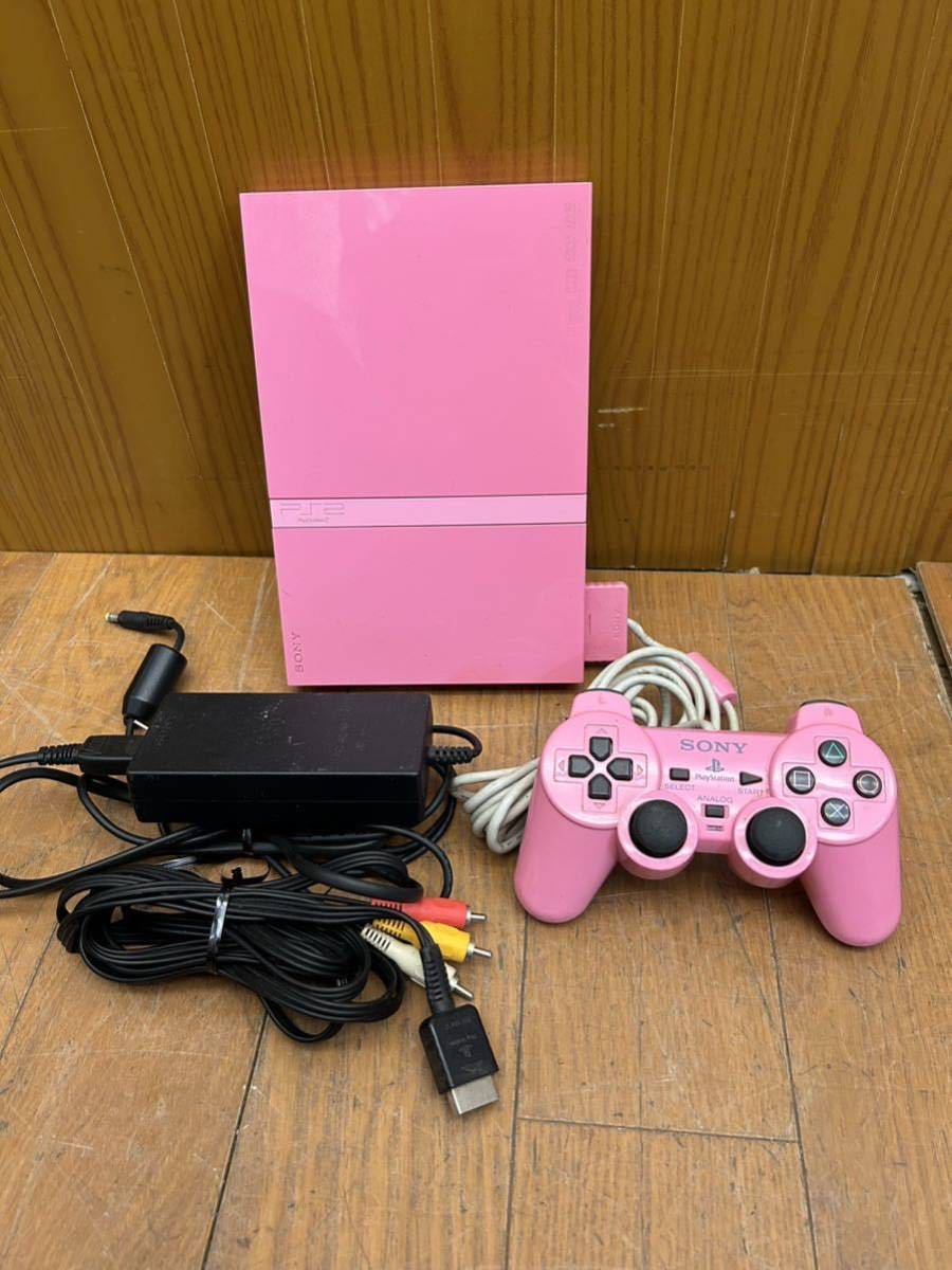 ネット限定】 ☆通電OK☆ピンク☆プレステ2☆薄型☆Pink☆SONY