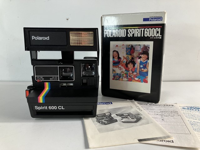 Cu262◆Polaroid ポラロイドカメラ◆インスタントカメラ カメラ ストロボ内蔵 Spirit 600 CL 0.6-1.2m 600シリーズカメラ 未使用 箱付_画像1