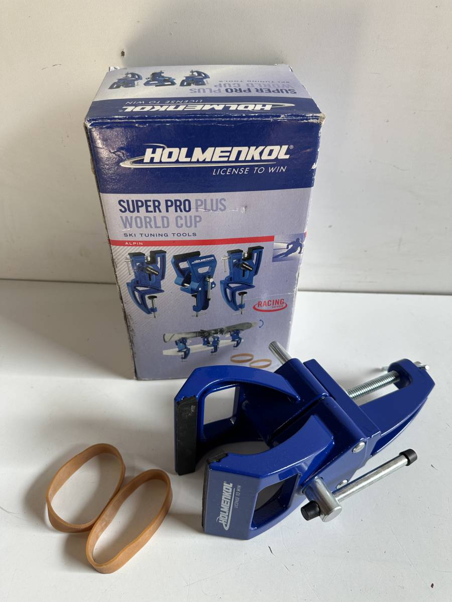 ⑤t885◆HOLMENKOL◆スノーボード/スキー スタンド スキー用品 SUPER PRO PLUS WORLD CUP/SKI TUNING TOOLS 固定バンド _画像1