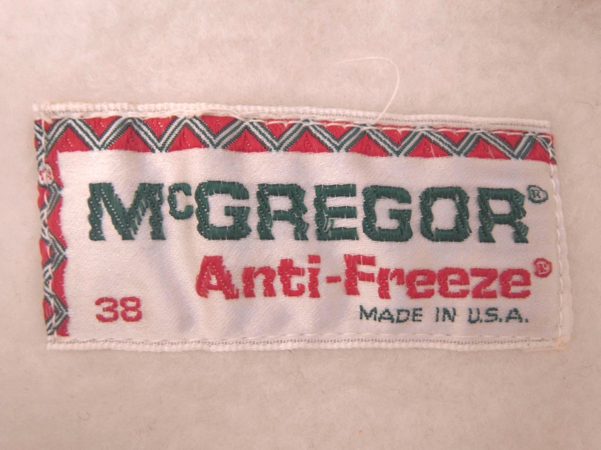 70sビンテージ McGregor マクレガーAnti Freeze シャツジャケット USAアメリカ製 Drizzler ドリズラー vintage マッコイズ RL ウエアハウス_画像3