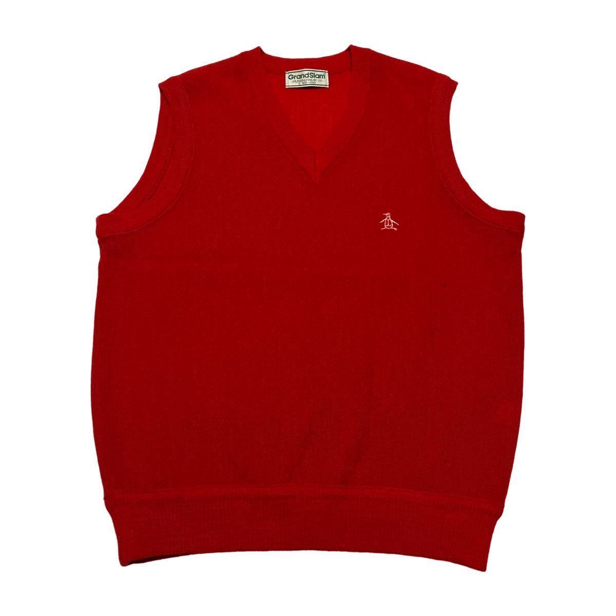 Munsingwear Mansing Wear Grandslam вязание Best Golf Wear Red C 90-100