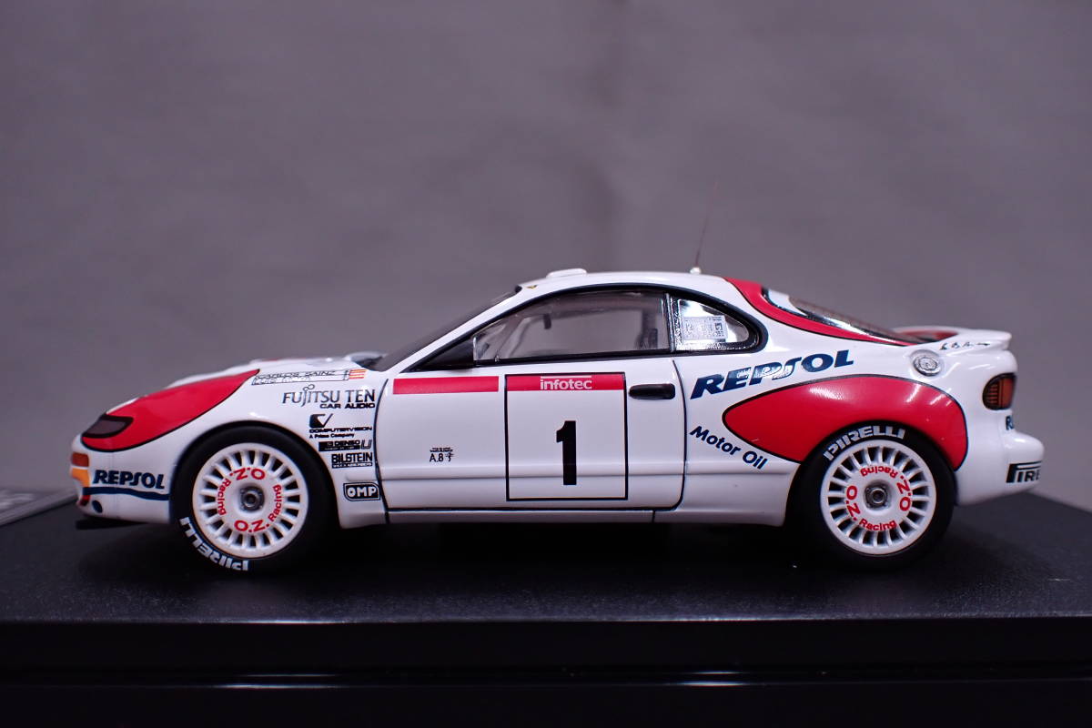 hpi Toyota Celica Turbo 4WD #1 1992 Tour de Corse 8018 1/43 トヨタ セリカ ツール・ド・コルス ミニカー Z12113_画像2