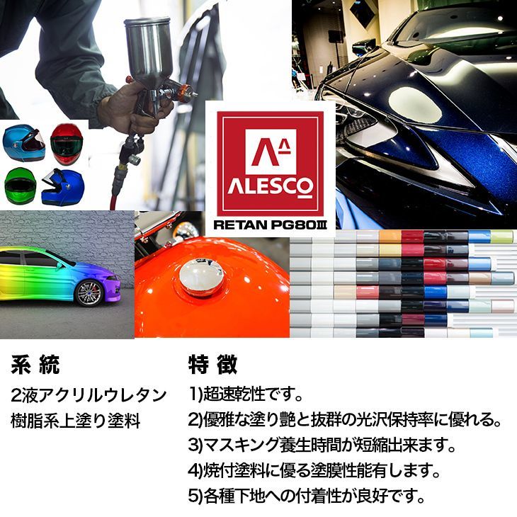 関西ペイント PG80 オレンジ パール 3kg/ 3コート用/ 2液 ウレタン 塗料 Z26_画像2