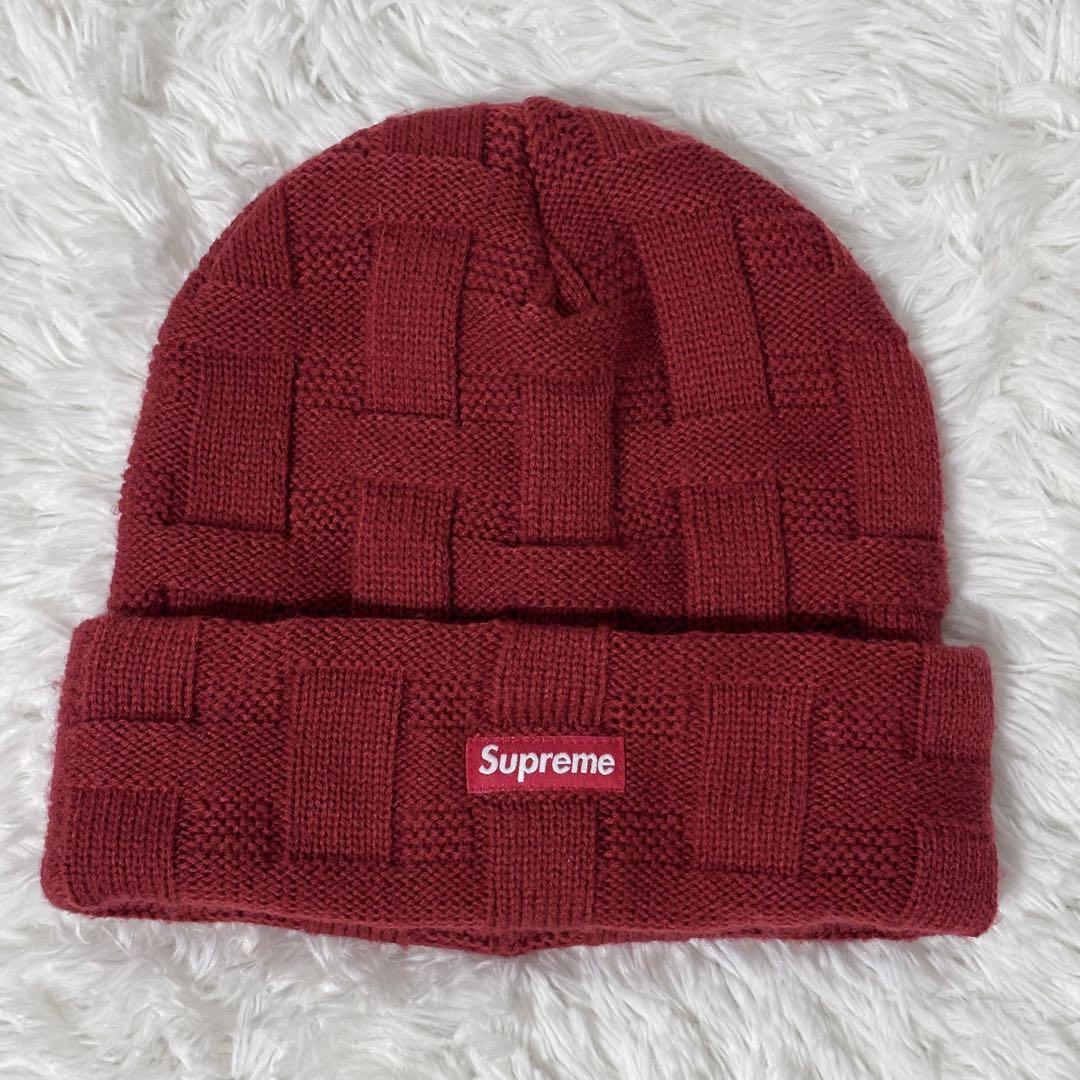 Supreme Basket Weave Beanie red 19aw: Real Yahoo auction salling