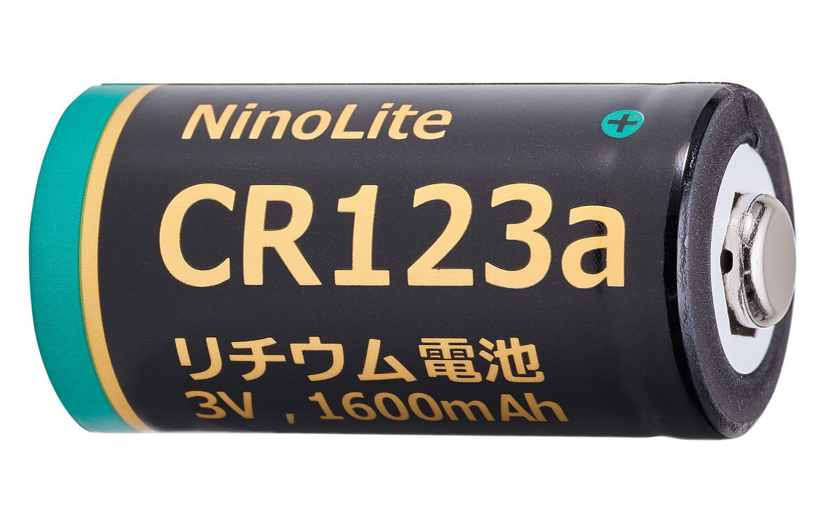10個セット NinoLite CR123a リチウム電池 大容量1600ｍAh スマートロック 電動玄関ロック ヘッドライト 観測器 フィルムカメラ 等_画像2