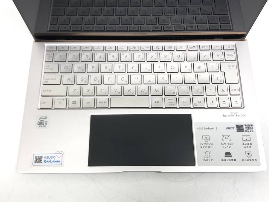 ASUS UX334F ZenBook 13 Win10　Core i7 10510U 1.80GHz 16GB 512GB(SSD)■1週間保証【CH】_画像6