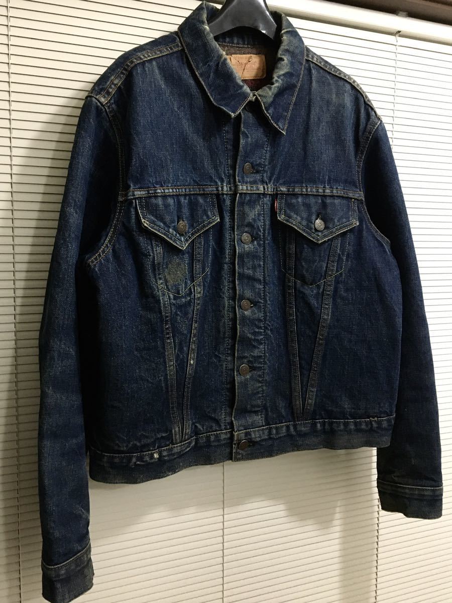 【極上】真紺 ビッグE 48-46 70505 スーパービッグサイズ ライナー付 60年代 極上鬼ヒゲ BIGE LEVIS リーバイス 501XX 506XX 507XX 557 558_画像3