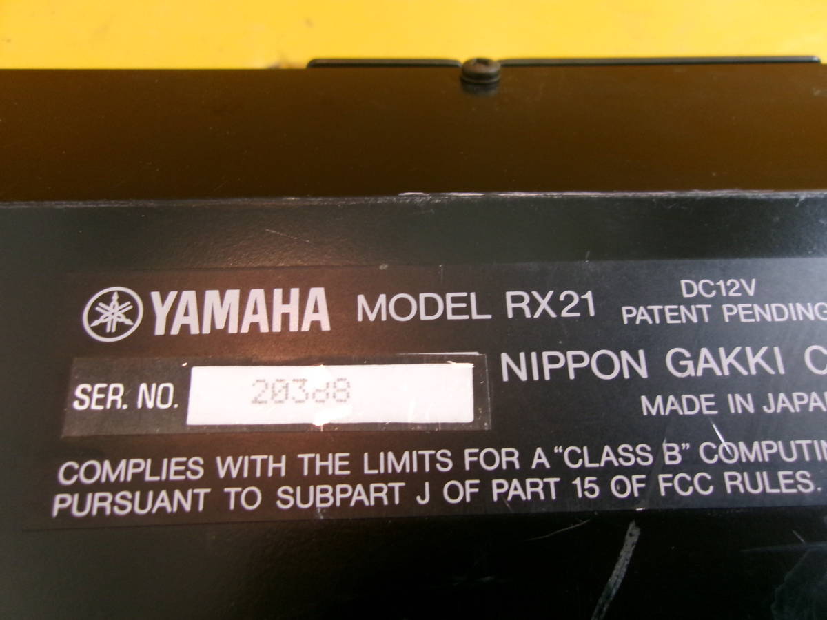 (D-232)YAMAHA цифровой ритм программист - ритм-бокс RX21 работоспособность не проверялась текущее состояние товар 