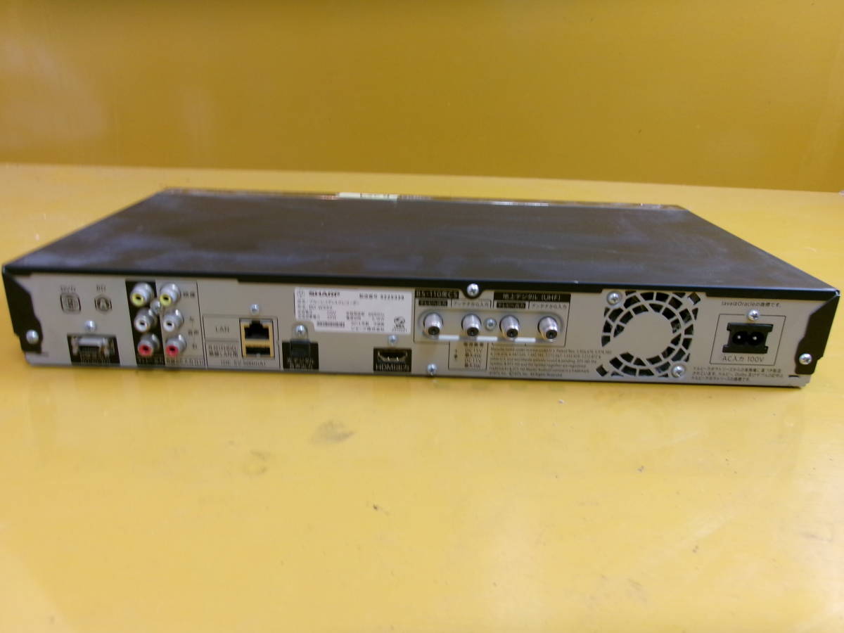 (D-259)SHARP ブルーレイレコーダー BD-W550 通電確認のみ 現状品の画像5
