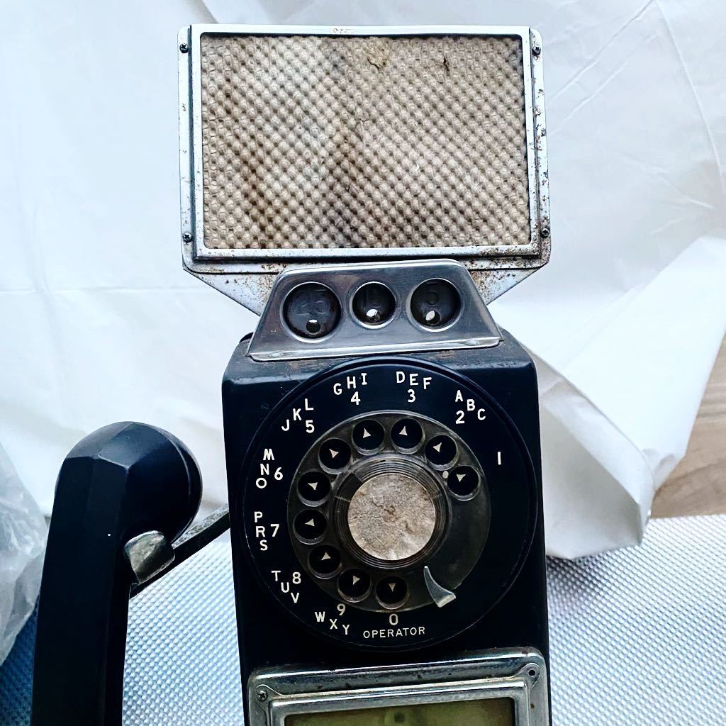 本物 古いアメリカ 公衆電話 レトロ アンティーク 電話機 レア 希少 年代物 ヴィンテージ 蔵出し 年代物 コレクション 希少品 USA 当時物の画像3