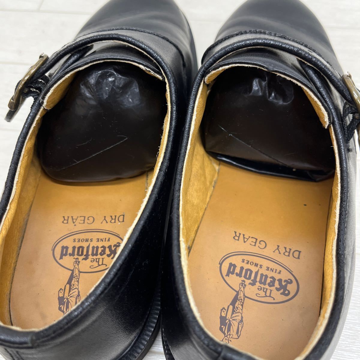 1273◎ THE KENFORD FINESHOES ケンフォード ファインシューズ 靴 ビジネス シューズ モンク カジュアル ブラック メンズ24.5_画像8