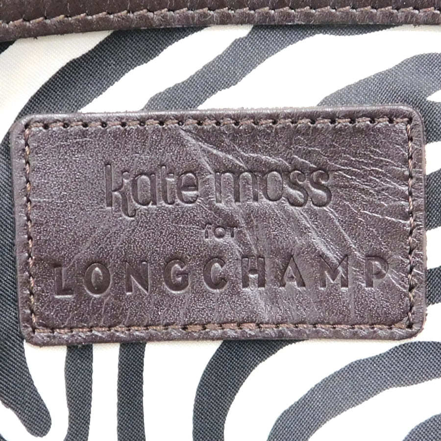 1円 ■ 極美品 ロンシャン ケイトモス ハンドバッグ ブラウン系 スウェード×レザー ミニボストン LONGCHAMP ■E.Bils.oR-14_画像8