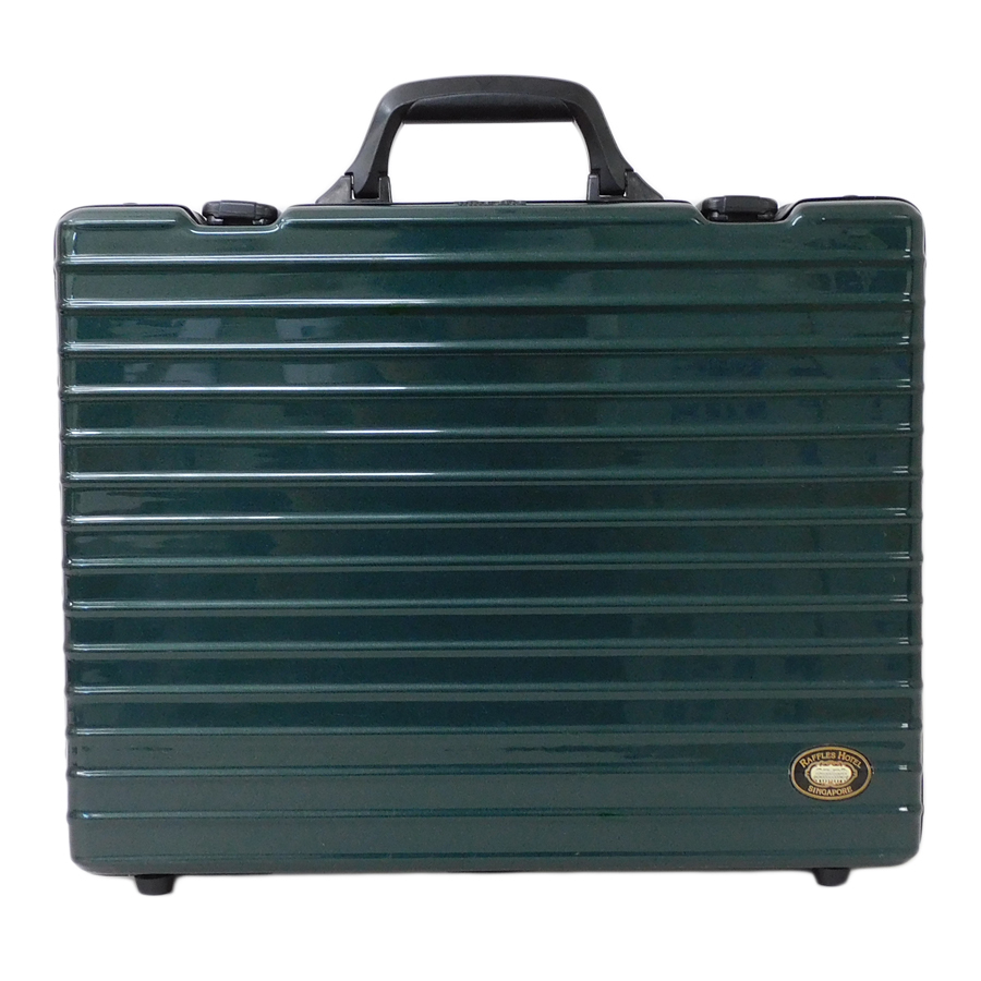 1円 ■ 美品 リモワ アタッシュケース グリーン系 プラスチック サバンナ 旅行 RIMOWA ■E.Bupr.tI-5_画像2