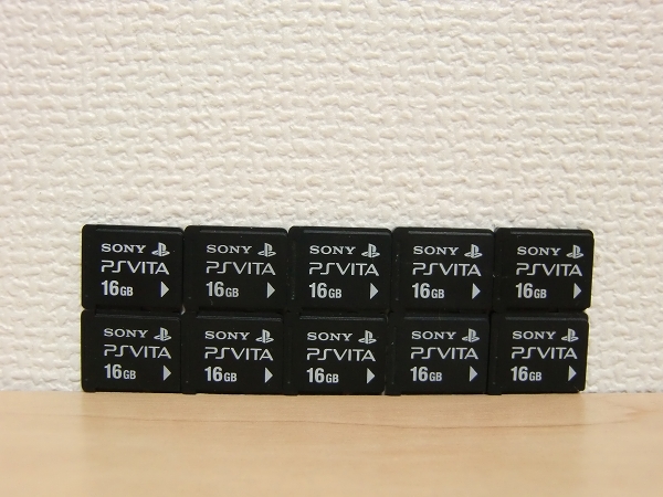 ③　SONY　Playstation Vita メモリーカード『16GB』10枚セット　PSVita 専用　【送料無料】